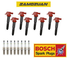 Load image into Gallery viewer, Ignition Coil &amp; Bosch Spark Plug 8PCS for Porsche Cayenne Panamera V8