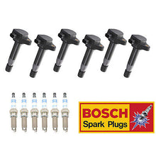 Load image into Gallery viewer, Ignition Coil &amp; Bosh Spark Plug 6PCS for for RL TL TSX/ Accord Odyssey V6