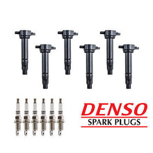 Load image into Gallery viewer, Ignition Coil &amp; Denso U-Groove Spark Plug 6PCS for 06-10 Chrysler/ Dodge 3.5/4.0