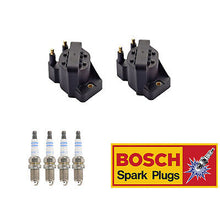 Load image into Gallery viewer, Ignition Coil &amp; Bosch Spark Plug 4PCS for Saturn SC1 SC2 SL1 SL2 SW1 SW2