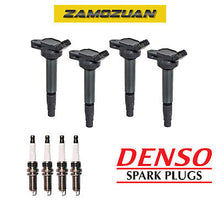 Load image into Gallery viewer, Ignition Coil &amp; DENSO Spark Plug 4PCS for xD/ Corolla Matrix Prius 1.8L