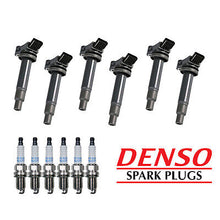 Load image into Gallery viewer, Ignition Coil &amp; Denso Platinum TT Spark Plug 6PCS for ES300/ Avalon Camry Sienna