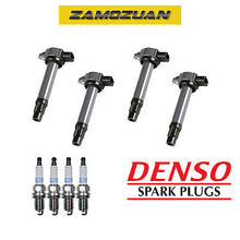 Load image into Gallery viewer, Ignition Coil &amp; Denso Platinum TT Spark Plug 4PCS for 08-16 Mitsubishi Lancer L4