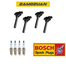 Load image into Gallery viewer, Ignition Coil &amp; Bosch Platinum Spark Plug 4PCS Set for Suzuki Aerio Vitara L4