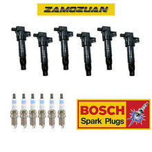 Load image into Gallery viewer, Ignition Coil &amp; Bosch Platinum Spark Plug 6PCS Set for Hyundai/ Kia 3.3L/3.8L V6