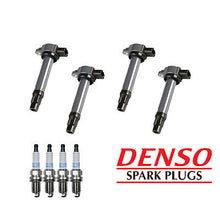 Load image into Gallery viewer, Ignition Coil &amp; Denso Platinum TT Spark Plug 4PCS for 08-16 Mitsubishi Lancer L4