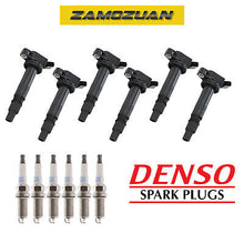Load image into Gallery viewer, Ignition Coil &amp; Denso Platinum TT Spark Plug 6PCS for 4Runner Tacoma Tundra 4.0L