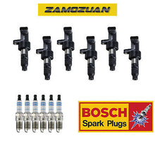 Load image into Gallery viewer, Ignition Coil &amp; Bosch Double Platinum Spark Plug6PCS for Jaguar S-Type/ X-Type