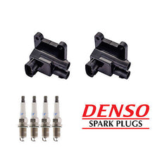 Load image into Gallery viewer, Ignition Coil &amp; Denso Platinum TT Spark Plug 4PCS for 98-99 Prizm/ Corolla 1.8L