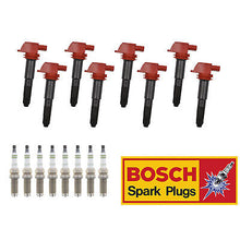 Load image into Gallery viewer, Ignition Coil &amp; Bosch Spark Plug 8PCS for Porsche Cayenne Panamera V8