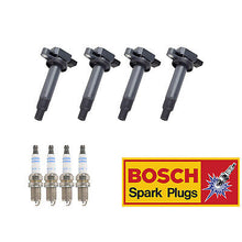 Load image into Gallery viewer, Ignition Coil &amp; Bosch Platinum Spark Plug 4PCS Set for 01-09 Toyota Prius/ Yaris