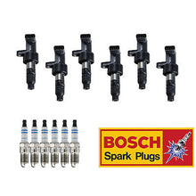 Load image into Gallery viewer, Ignition Coil &amp; Bosch Double Platinum Spark Plug6PCS for Jaguar S-Type/ X-Type