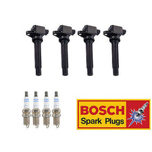 Load image into Gallery viewer, Ignition Coil &amp; Bosch Platinum Spark Plug 4PCS Set for 2007-2009 Suzuki SX4 2.0L