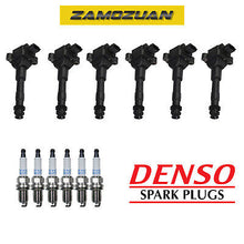 Load image into Gallery viewer, Ignition Coil &amp; Denso Platinum TT Spark Plug 6PCS for 02-05 Porsche 911/ Boxster