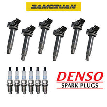 Load image into Gallery viewer, Ignition Coil &amp; Denso Platinum TT Spark Plug 6PCS for ES300/ Avalon Camry Sienna