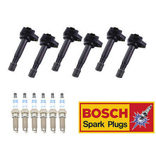 Load image into Gallery viewer, Ignition Coil &amp; Bosch Iridium Spark Plug 6PCS for MDX RDX ZDX/ Pilot Ridgeline
