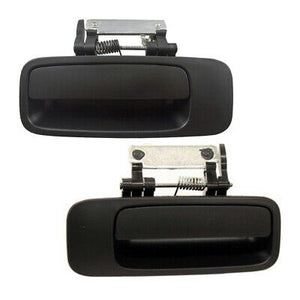 Exterior Door Handle Rear L & R 2PCS 00-04 for Toyota Avalon Non-Painted Black