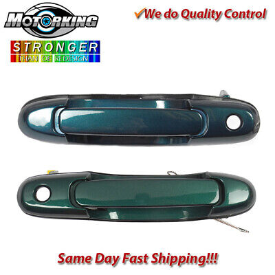 Exterior Door Handle Front L & R 2PCS 98-03 for Toyota Sienna 6P2 Green Pearl