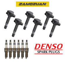Load image into Gallery viewer, Ignition Coil &amp; Denso Iridium Power Spark Plug 6PCS for Acura RL TL TSX/ Odyssey