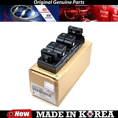 Genuine Power Window Main Switch Driver Door 15-19 for Hyundai Sonata 93570C1000