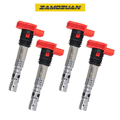 Ignition Coil Set 4PCS. 2002-2006 for Audi A4, A6, A4, A6 Quattro 3.0L V6, UF483