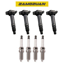 Load image into Gallery viewer, Ignition Coil &amp; Iridium Spark Plug Set 4PCS. 2012-2014 for Scion iQ 1.3L UF663