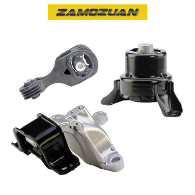 Engine, Trans & Torque Strut Mount Set 3PCS. 14-20 for Honda City Fit LX Sport