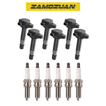 Load image into Gallery viewer, Ignition Coil &amp; Platinum Spark Plug 6PCS. 2008-2017 for Acura / Honda 3.5L 3.7L