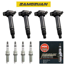 Load image into Gallery viewer, Ignition Coil &amp; NGK Iridium IX Spark Plug 4PCS 2012-2014 for Scion iQ 1.3L UF663
