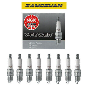 NGK V-Power Spark Plug 8PCS 67-96 for Buick Chevy Chrysler Ford Pontiac 6630 UR4