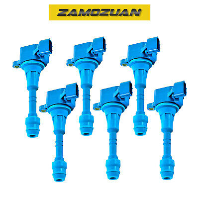 Ignition Coil Set 6PCS 2001-2017 for Nissan Frontier Infiniti I35 Suzuki Equator