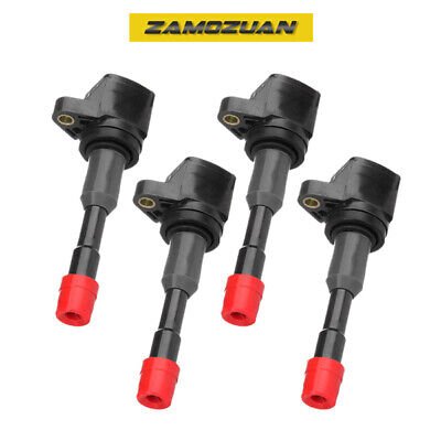 Ignition Coil Set 4PCS 2003-2011 for Honda Civic Hybrid 1.3L L4 UF374 7805-3252