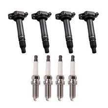 Load image into Gallery viewer, Ignition Coil &amp; Iridium Spark Plug Set 4PCS. 2012-2014 for Scion iQ 1.3L UF663