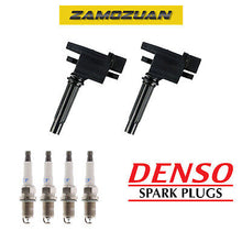 Load image into Gallery viewer, Ignition Coil &amp; Denso Platinum Spark Plug 2PCS 2000-2001 Mazda Protege 1.6L L4