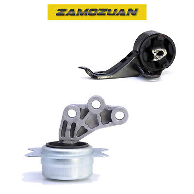 Center & Rear Trans Mount Set 2PCS. 08-10 for Chevy Malibu 2.4L 4Spd. for Auto.