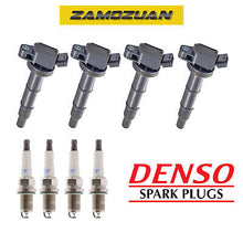 Load image into Gallery viewer, Ignition Coil &amp; Denso Platinum Spark Plug 4PCS for Toyota Celica Corolla Matrix