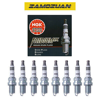 NGK Iridium Spark Plug Set 8PCS. 89-18 for Ford Hyundai Toyota 5464 BKR5EIX-11