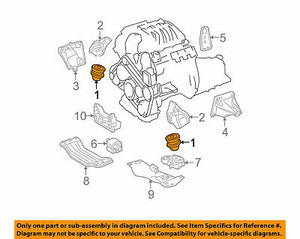 Front L & R Engine Mount Set 2PCS. 2008-2012 for Mercedes Benz C300 C350 4Matic