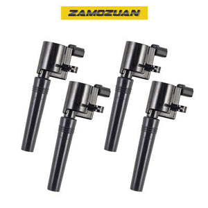 Ignition Coil 4PCS 2000-2006 for Ford, Lincoln, Jaguar 3.9L 4.0L 4.2L V8, FD506