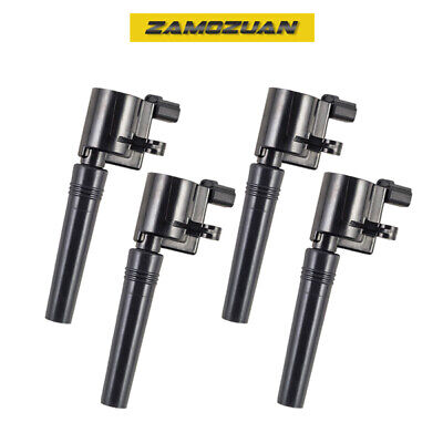 Ignition Coil 4PCS 2000-2006 for Ford, Lincoln, Jaguar 3.9L 4.0L 4.2L V8, FD506