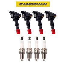 Load image into Gallery viewer, Ignition Coil &amp; Platinum Spark Plug Set 4PCS. 2009-2010 for Honda Fit 1.5L UF626