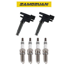 Load image into Gallery viewer, Ignition Coil &amp; Platinum Spark Plug Set 4PCS 2000-2001 for Mazda Protege 1.6L L4