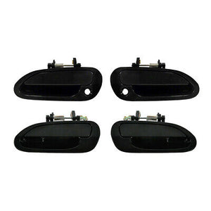 Exterior Door Handle Set 4PCS. 98-02 for Honda Accord Sedan Non-Painted Black