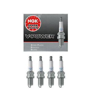 NGK V-Power Premium Copper Spark Plug Set 4PCS. 91-08 for Audi BMW VW 4644 BKR7E