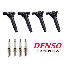 Load image into Gallery viewer, Ignition Coil &amp; Denso Iridium Power Spark Plug 4PCS for 13-15 Chevy Spark 1.2L