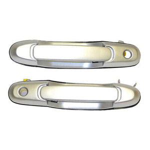 Exterior Door Handle Front L & R Set 2PCS 98-03 for Toyota Sienna 1D7 Silver