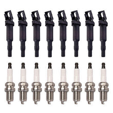 Load image into Gallery viewer, Ignition Coil &amp; Platinum Spark Plug Set 8PCS. 2004-2006 for BMW X5 4.4L UF592