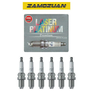 NGK Laser Platinum Spark Plug 6PCS 92-13 for Audi BMW Mini Porsche 3199 BKR6EQUP