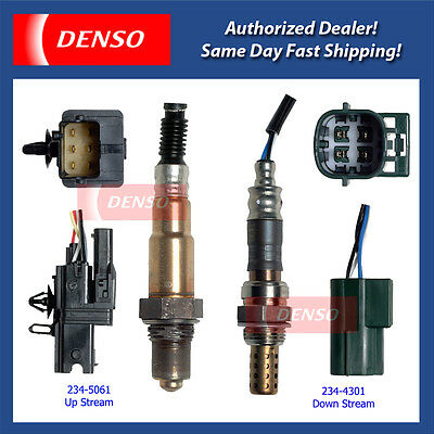 Denso Oxygen Sensor Up & Down Stream Set 2PCS for 04-06 Nissan Altima Sentra 2.5