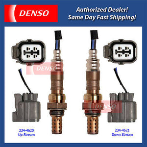 DENSO Oxygen Sensor Up & Down Stream Set 2PCS. for 1998-2002 Honda Accord 2.3L